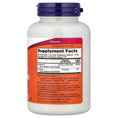 NOW Foods, Sodium Ascorbate Powder