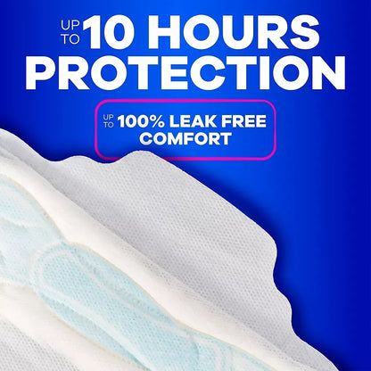 Always Maxi Feminine Pads with Wings for Women, Size 2, Long Super Absorbency, Unscented, 90 ct.