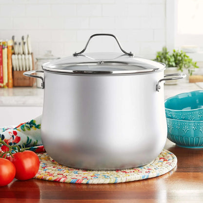 The Pioneer Woman Timeless 12-Quart Stainless Steel Stock Pot