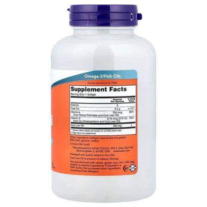 NOW Foods, Cod Liver Oil