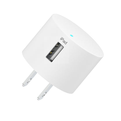 onn 12W Single USB-A Port Wall Charger with 3ft Lightning to USB Cable, MFI Certified Foldable Plug, White - Compatible with iPhone 14/13/12/11/X/XR/XS/8/7/6/5, iPad, Airpods and more