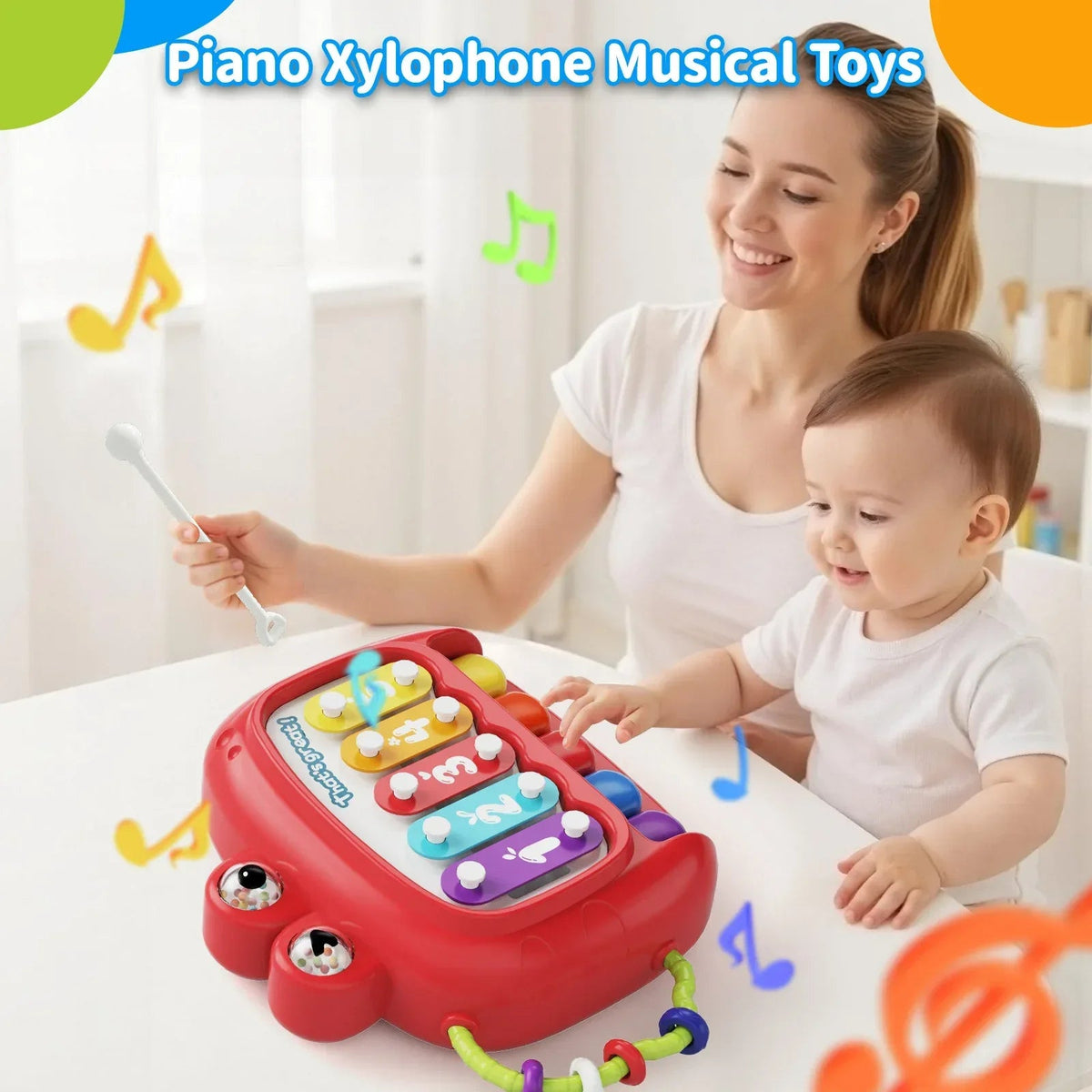 Dimoarch 4 in 1 Baby Toys 6-12 Months Boys Girls, Montessori Babies Toy, Infant Toys Suitable for 3-6-9-12 Months Old Baby Boys and Girls Toy Bundles Gift
