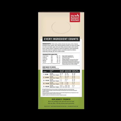 The Honest Kitchen Revel: Natural Human Grade Dehydrated Dog Food, Chicken & Organic Grains