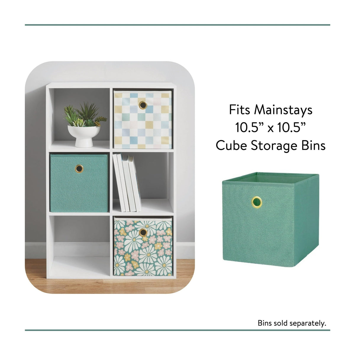 Mainstays 6 Cube Storage Organizer