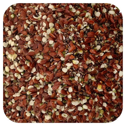 California Gold Nutrition, Organic 3-Seed Blend, Plant-based Omegas, with Ancient Seeds of Chia, Hemp and Flax, 12 oz (340 g)