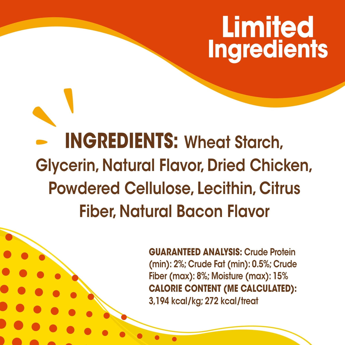Nylabone Natural Nubz Edible Dog Dry Chew Treat, Chicken Flavor, Small