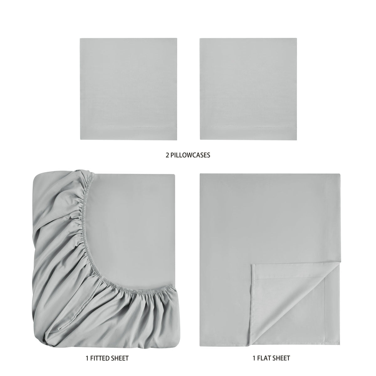 Mainstays Basic Value Microfiber Bed Sheet Set, 4 Piece