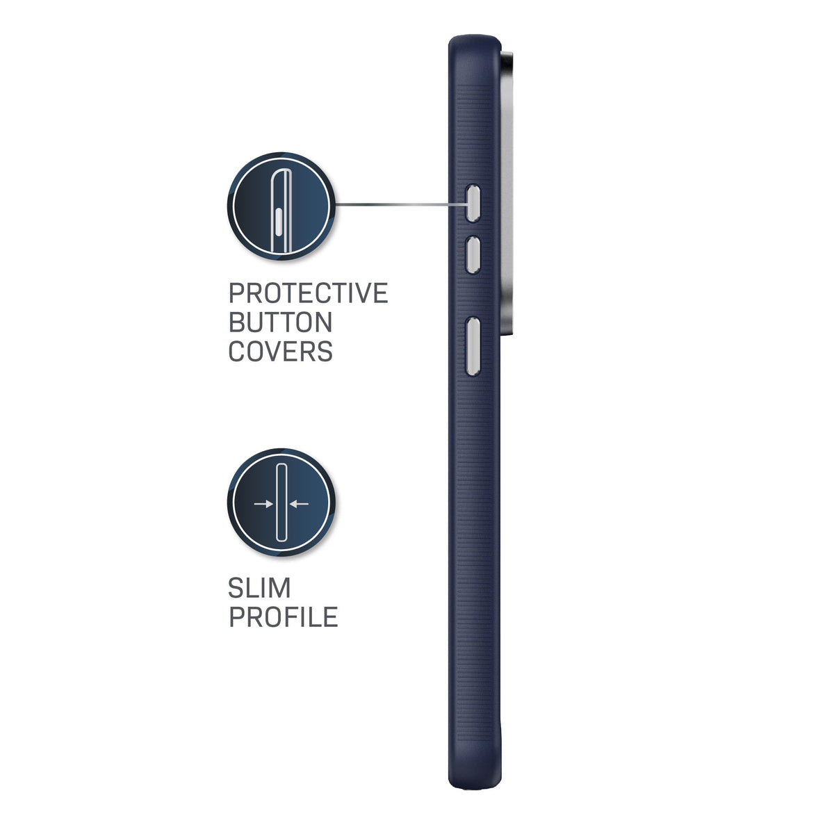 Body Glove Magnetic Compatible Reflector Phone Case for Samsung Galaxy S26 - Metallic Blue