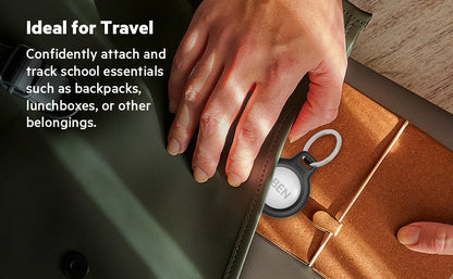 Belkin Apple AirTag Secure Holder with Key Ring Cases 4-Pack Black