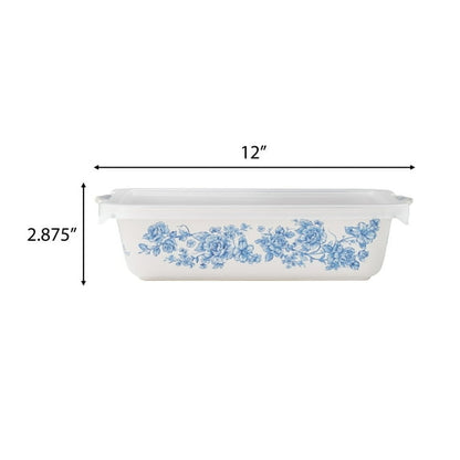 The Pioneer Woman Agatha Small Rectangular Baker with Lid, 7" x 11"