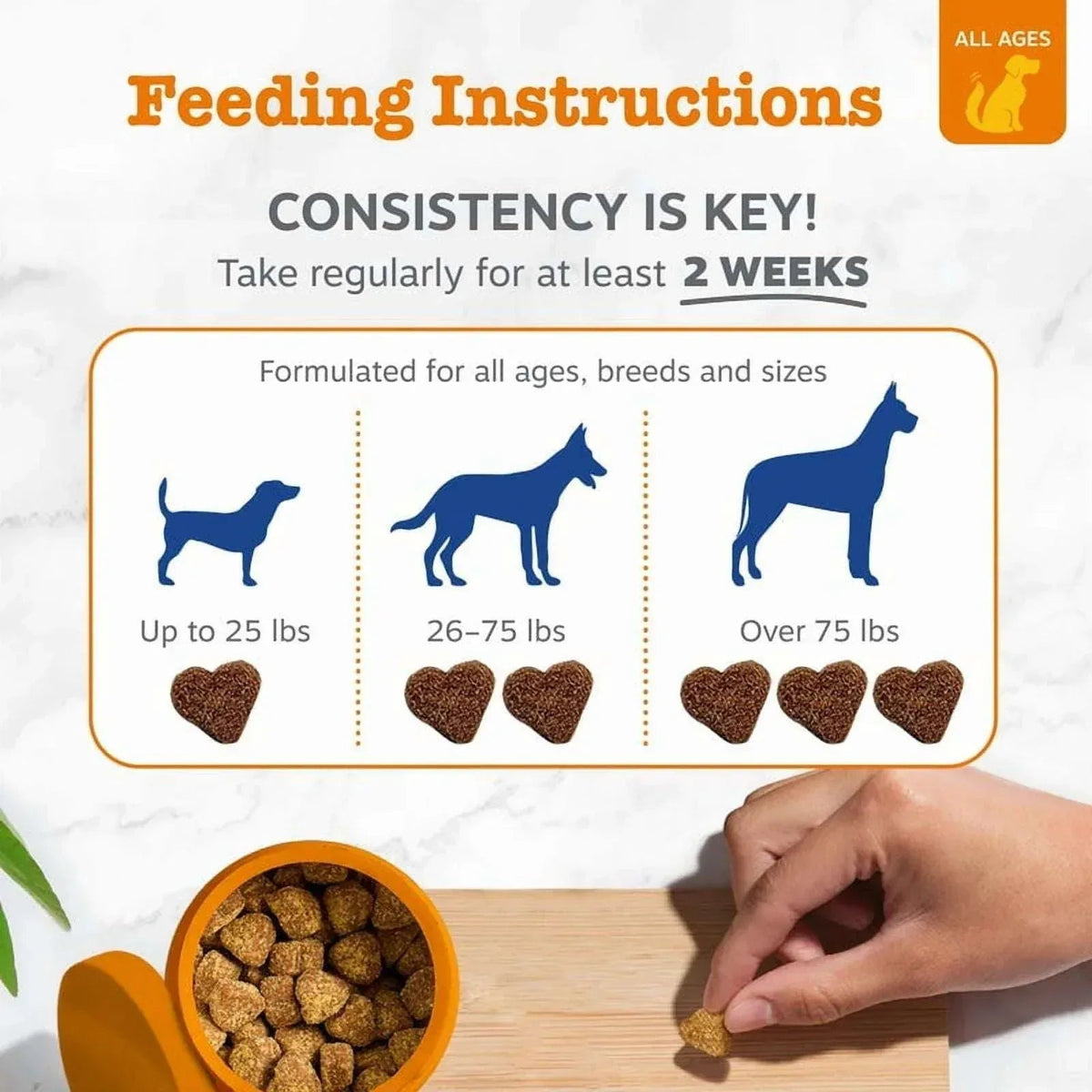 Zesty Paws 8-in-1 Multivitamin Bites for Dogs, for Overall Wellbeing Chicken Flavor, 90ct