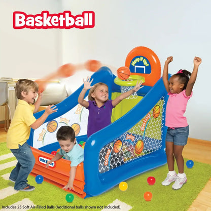 Little Tikes Hoop It Up! Play Center, 3-in-1 Sports Activity Set with 25 Balls, Indoor & Outdoor, Ages 3–6