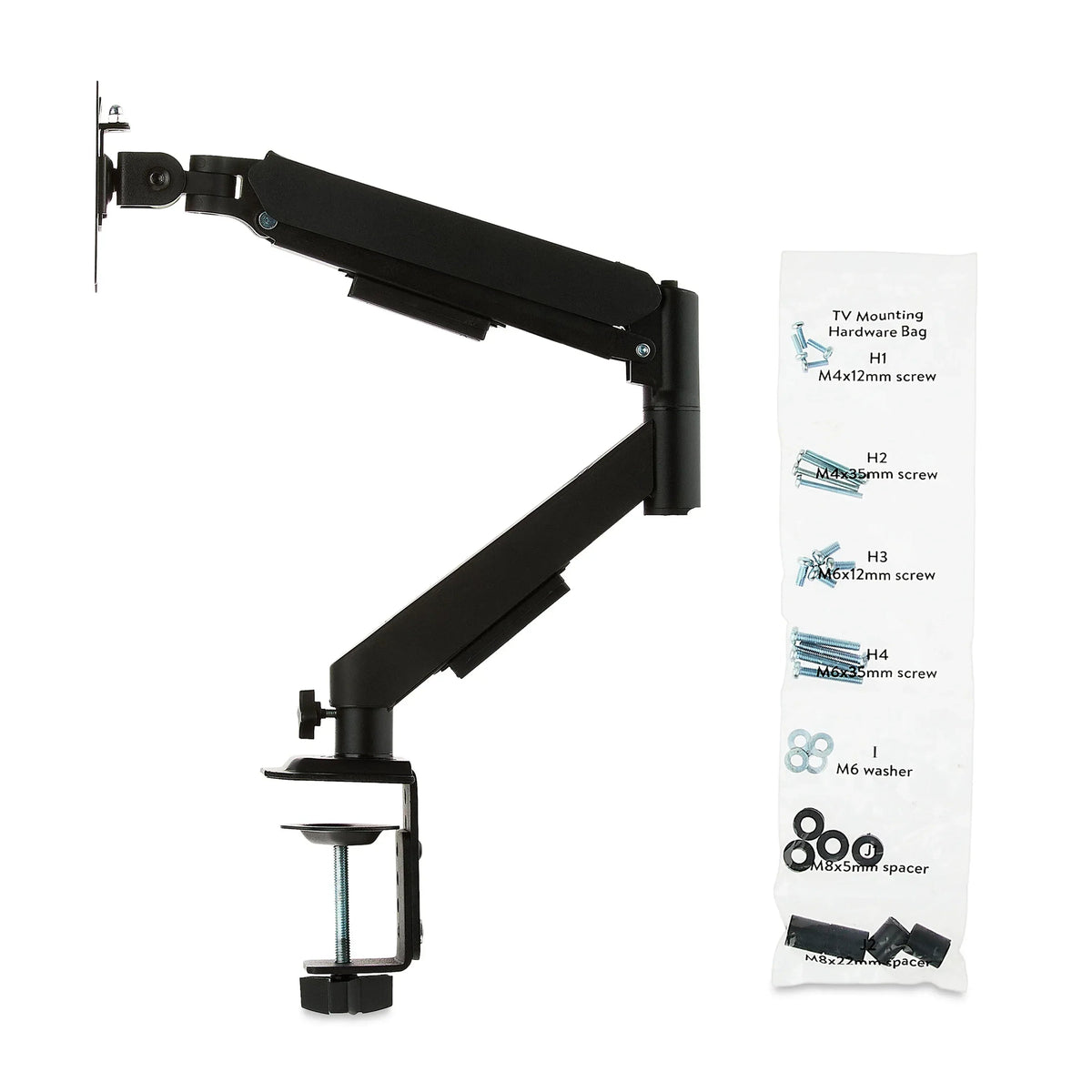 onn Spring Assisted Desk Mount for 13" to 32" Monitors/TVs, 3x Load Tested, Holds up to 19.8 lbs.