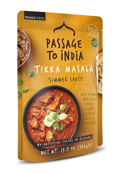 Passage Foods Passage to India Tikka Masala, 13.2 oz, Shelf Stable, Serves 4