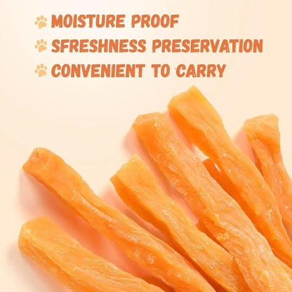 Pawmate Sweet Potato Dog Treats, Promote Digestion Soft Chews for All Dogs, 30 ct Packet