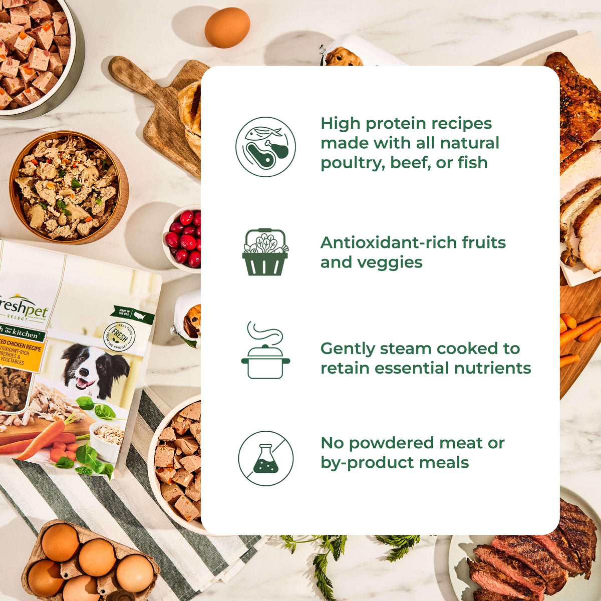 Freshpet Fresh Dog Food, Tender Chicken Recipe, Freshly Roasted Meals, 5.5 lb.