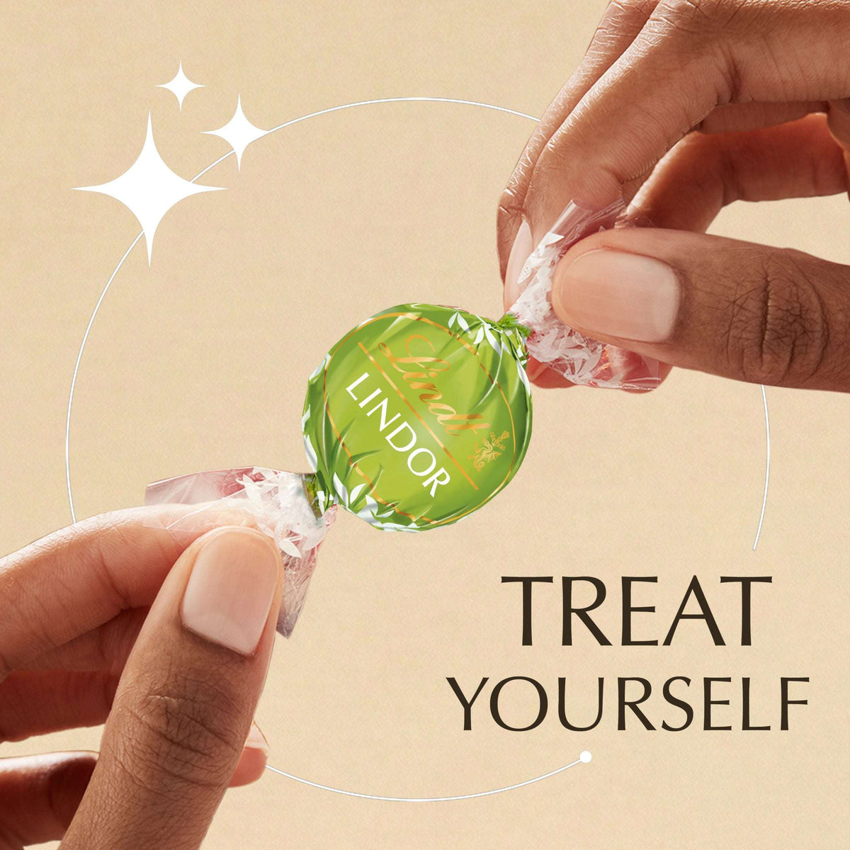 Lindt LINDOR Pistachio Milk Chocolate Candy Truffles, 5.1 oz. Bag