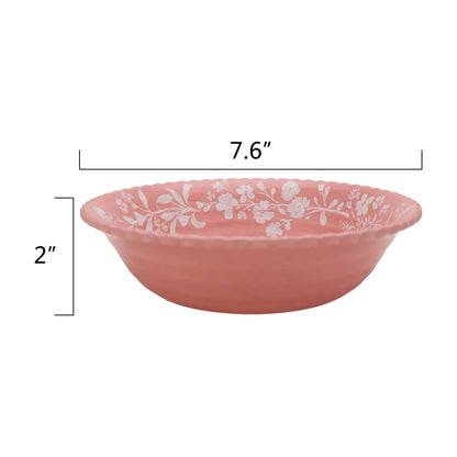 The Pioneer Woman Daisy 12-Piece Bamboo Melamine Dinnerware Set, Pink