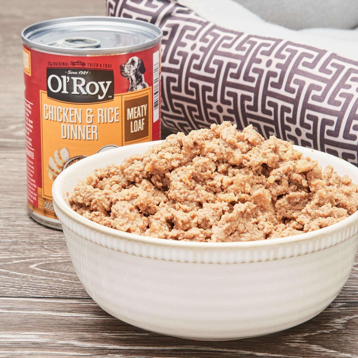 Ol' Roy Chicken & Rice Dinner Meaty Loaf Wet Dog Food, 13.2 oz Can (6 and 12 packs)