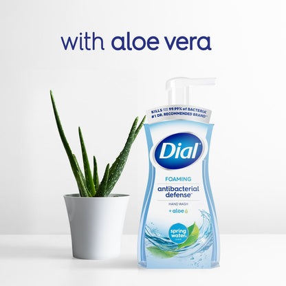 (6 pack) Dial Antibacterial Defense Spring Water Scent Foaming Hand Soap, 7.5 fl oz