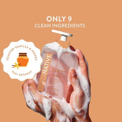 (6 pack) Native Toasted Vanilla & Honey Liquid Hand Soap 13 fl oz
