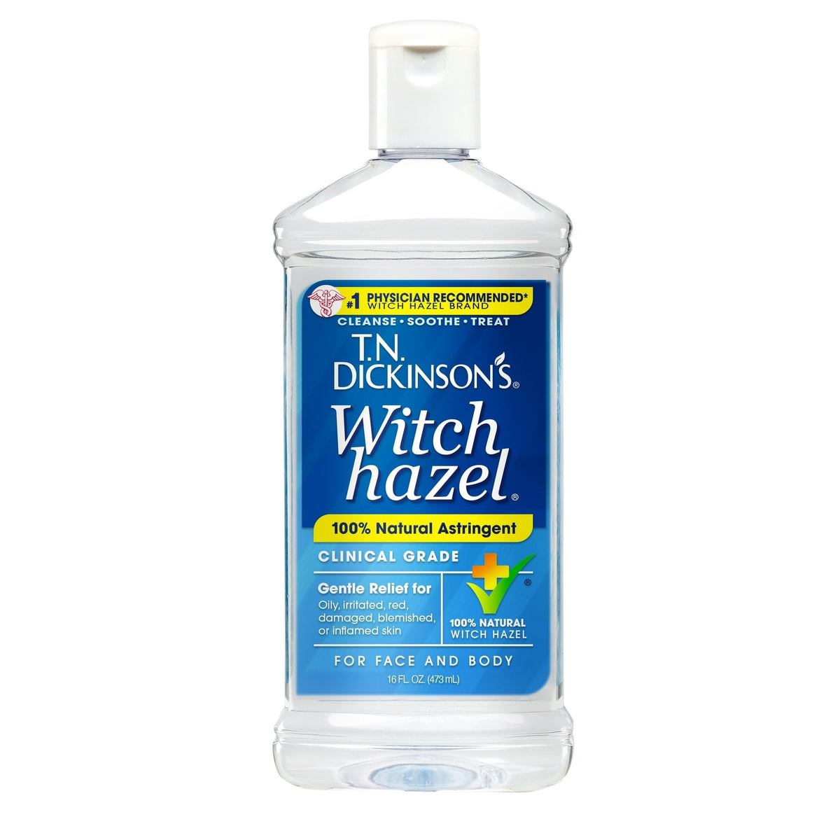 (6 pack) T.N. Dickinson's Witch Hazel Astringent, 100% Natural, 16 fl oz