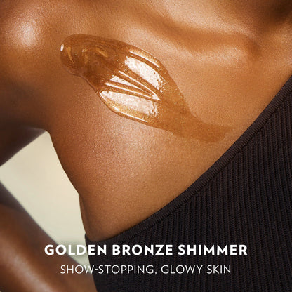 (6 pack) Vaseline Glazed and Glisten Golden Hour Glow Vanilla Cocoa Shimmering Body Gel Oil with Ultra-Hydrating Lipids and 100% Pure Cocoa Butter, 6.8 fl oz