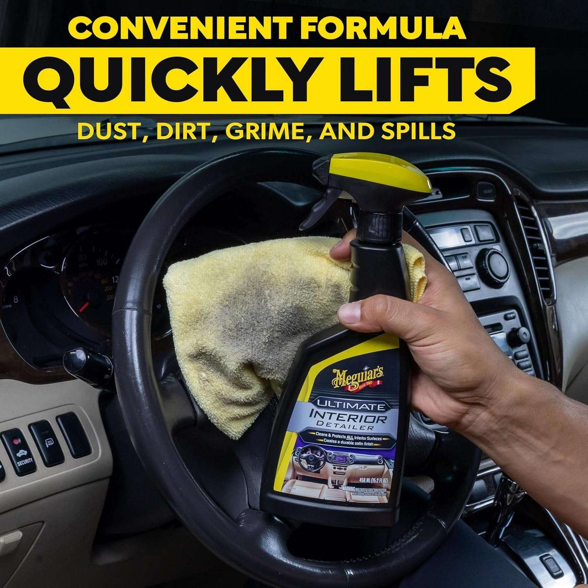 Meguiar's G16216 Ultimate Interior Detailer, Protects Interior Surfaces from Dirt & Grime, Leaves Your Surfaces Protected from UV Rays & Giving It a Lasting FinishSpray Bottle, 15.2 Oz (Pack of 2)