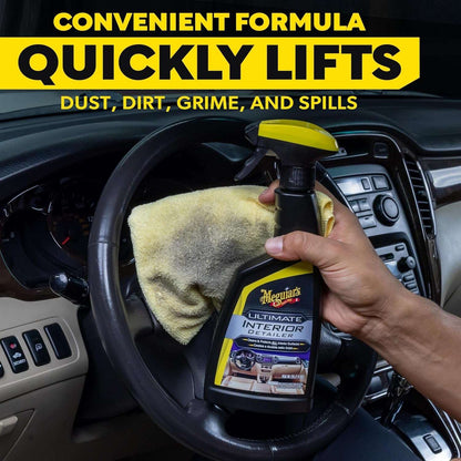 Meguiar's G16216 Ultimate Interior Detailer, Protects Interior Surfaces from Dirt & Grime, Leaves Your Surfaces Protected from UV Rays & Giving It a Lasting FinishSpray Bottle, 15.2 Oz (Pack of 2)