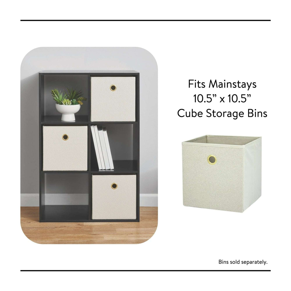 Mainstays 6 Cube Storage Organizer