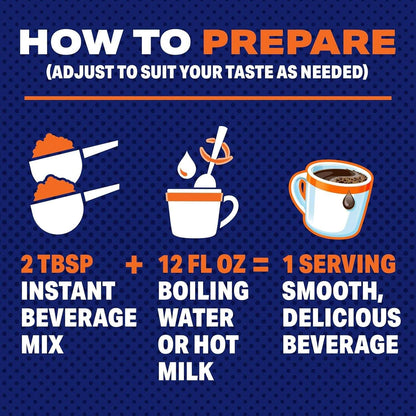 Maxwell House Instant Cafe-Style Beverage Mix, Easy to Prepare, 1 Canister, for Quick Morning Coffee or Afternoon Treat, Cafe Francais, Kosher Dairy, 7.6 oz (Packaging May Vary)