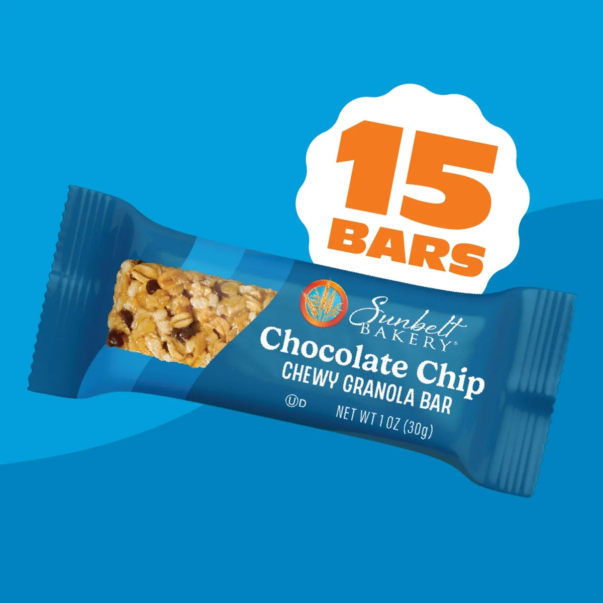 Sunbelt Bakery Chewy Granola Bars, Chocolate Chip, 15 Ct