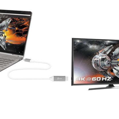 j5create USB-C to 4K HDMI Computer Cable, JCC153G