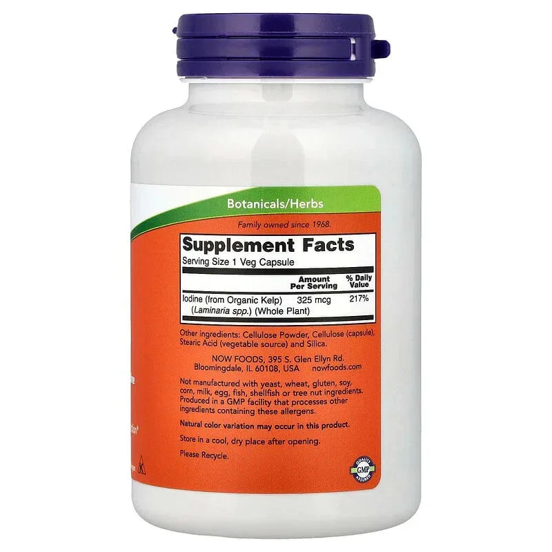 NOW Foods, Kelp, 325 mcg, 250 Veg Capsules