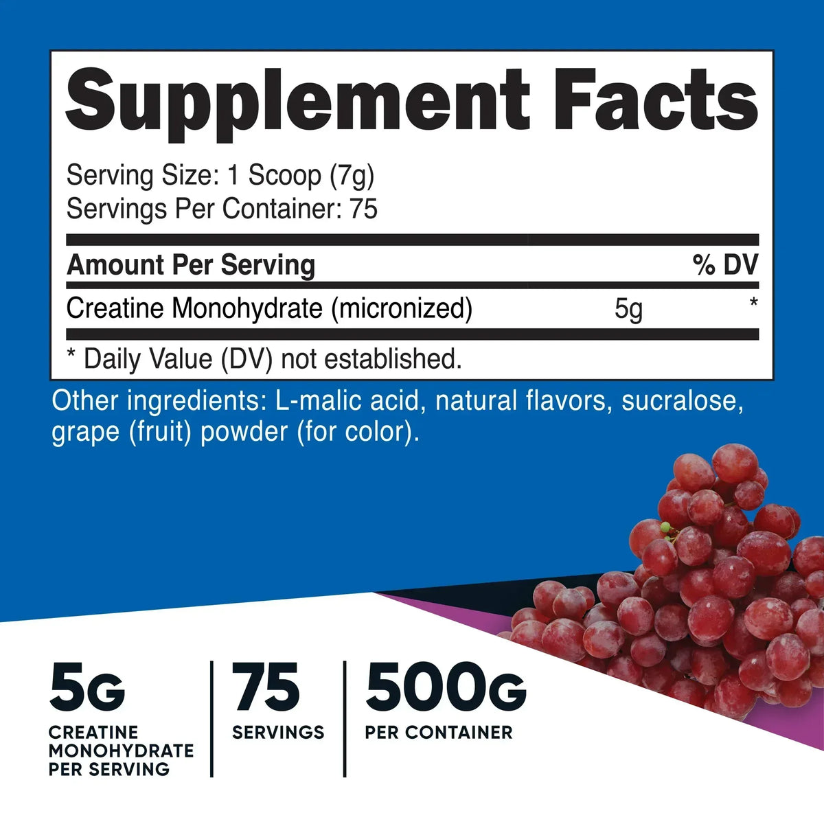 Nutricost, Performance, Creatine Monohydrate Select Flavor