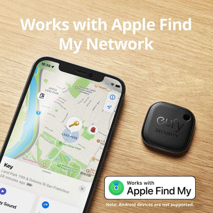 eufy SmartTrack Link, 2-Pack, iOS Only, E87B0011-4, Black, New