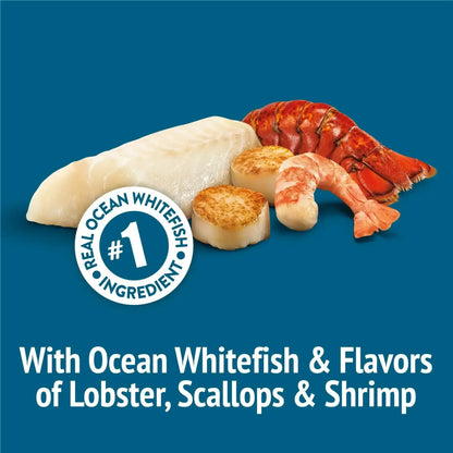 Purina Friskies Party Mix Seafood Lovers Crunch, Cat Treats, Scallop, Lobster, & Shrimp, 6 oz Bag