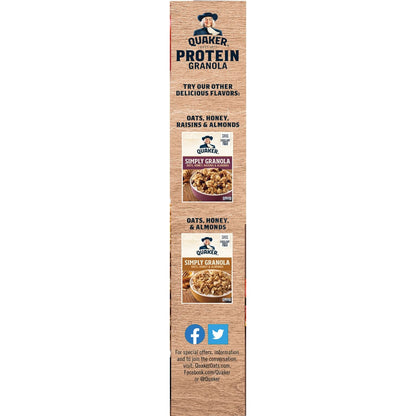 Quaker Maple & Brown Sugar Flavored Protein Granola, 18 oz