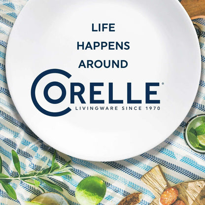Corelle Misty Leaves 12-Piece Glass Dinnerware Set (Service for 4)
