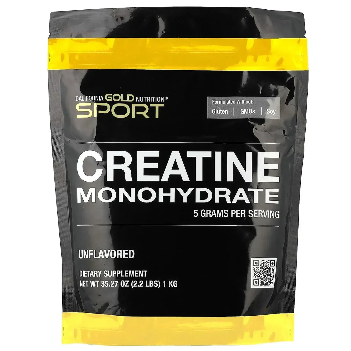 California Gold Nutrition, Sport, Pure Creatine Monohydrate, Unflavored, 1 lb (454 g)