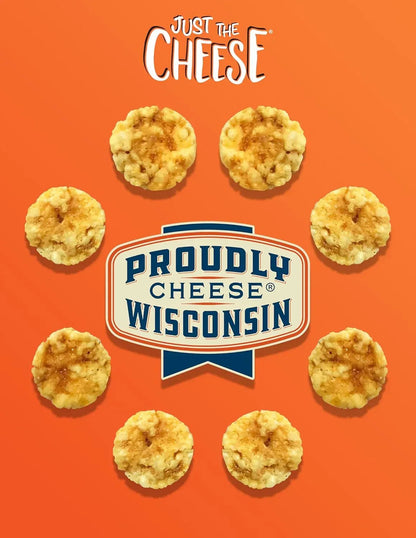 Just the Cheese Minis – Cheese & Aged Cheddar Blend Crisps, 12 oz Jar, Delicious Low-Carb Lifestyle Protein Chips, High-Protein, Gluten-Free Crisps, Keto-Friendly, Zero Sugar, Perfect Snack for Adults