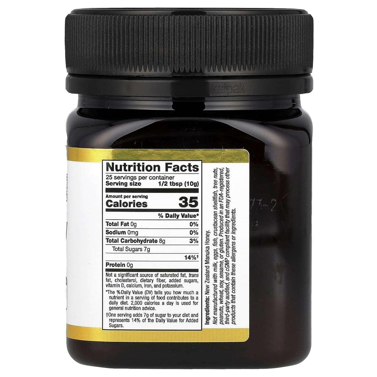 California Gold Nutrition, Superfoods, Manuka Honey, Monofloral, 8.8 oz (250 g)
