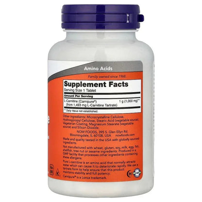 NOW Foods, L-Carnitine, 1,000 mg