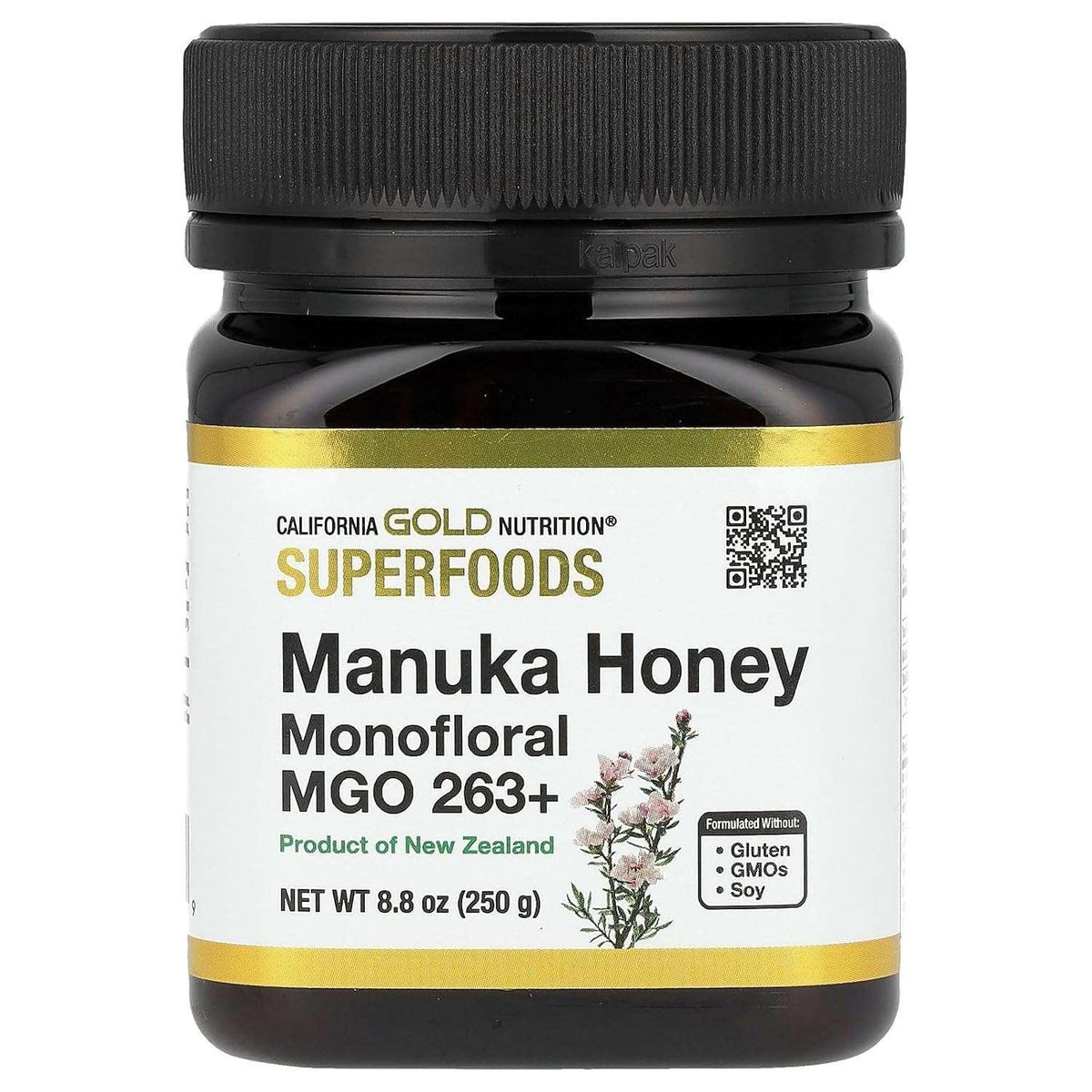 California Gold Nutrition, Superfoods, Manuka Honey, Monofloral, 8.8 oz (250 g)