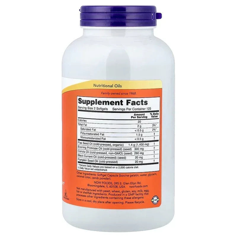 NOW Foods, Omega 3-6-9, Softgel
