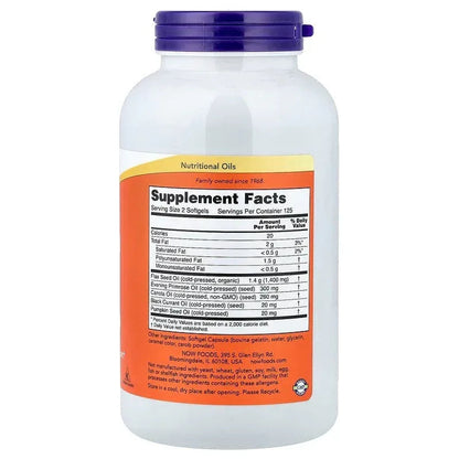 NOW Foods, Omega 3-6-9, Softgel