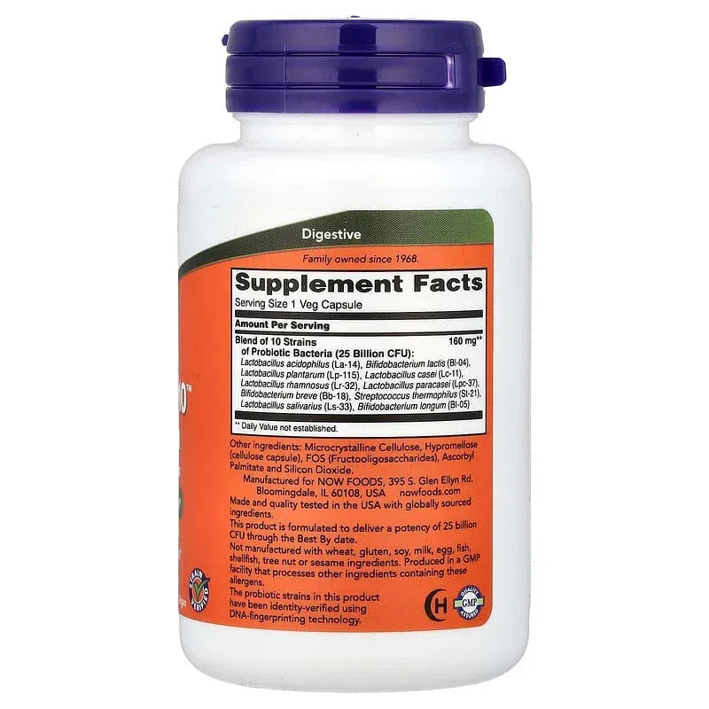 NOW Foods, Probiotic-10™ 25 Billion, 50 Billion, & 100 Billion