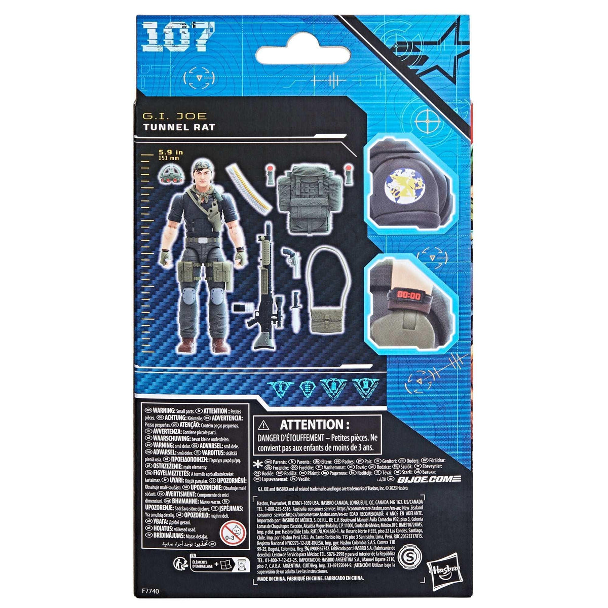 G.I. Joe Classified Series Night Force Tunnel Rat, Collectible G.I. Joe Action Figure (6"), 107