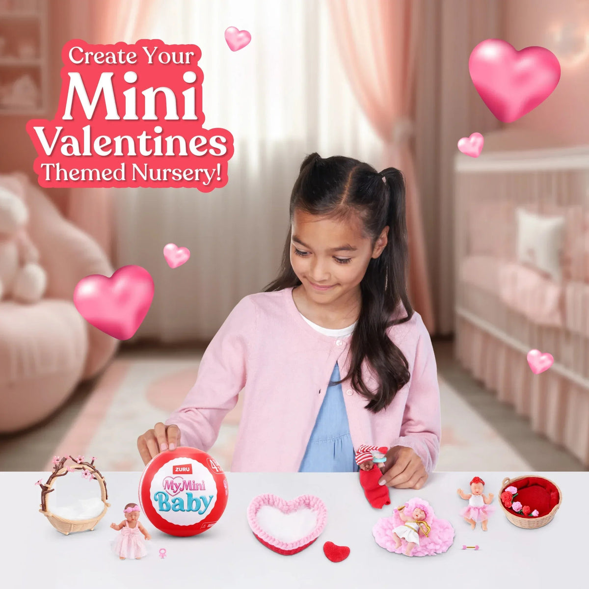 My Mini Baby Sweet Hearts Mystery Capsule - Baby Doll Toy with Accessories Collectible by ZURU