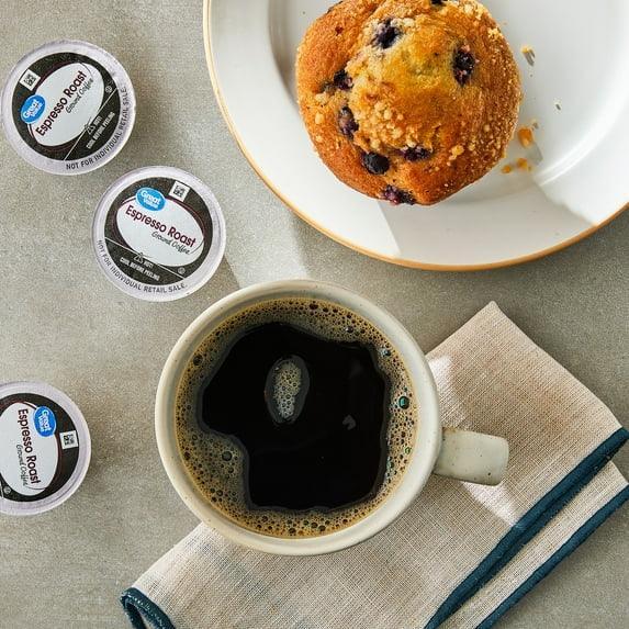 Great Value Espresso, Dark Roast Coffee Pods, 12 Count
